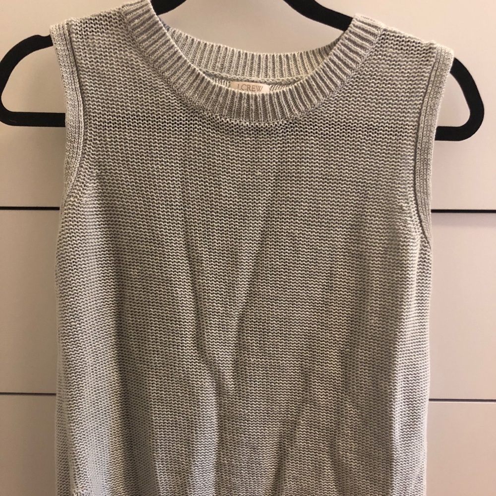 J.Crew Light Blue Sleeveless Sweater